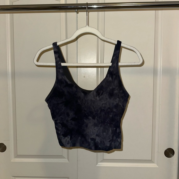 Tops - Lululemon Align Tank Diamond Dye Blue Black Size 8 US Great condition